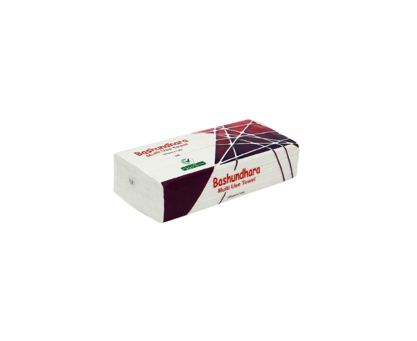 Bashundhara Multi Use Towel 150Pcs 1Ply