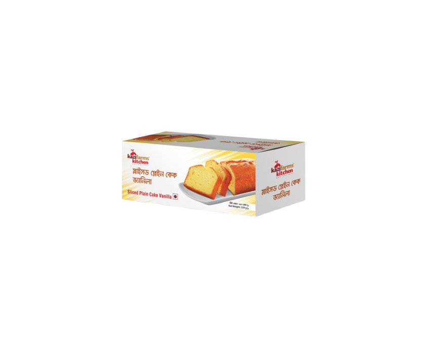 200g Slice Plain Cake Vanilla  (Kazi Firm)