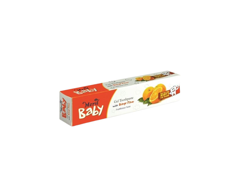 Meril Baby Gel Toothpase Orange Flavour  45g
